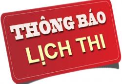 Thông Báo Lịch Thi Tốt Nghiệp Tháng 10/2019