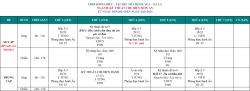 THÔNG BÁO LỊCH HỌC TỪ 18/9/2023 ĐẾN NGÀY 24/9/2023