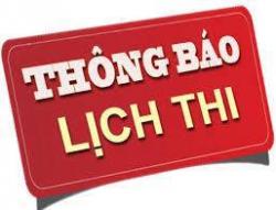 THÔNG BÁO LỊCH THI THÁNG 9/2017