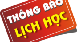 Thông báo lịch học Online từ 4/10 đến 10/10/2021