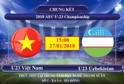 TRỰC TIẾP CHUNG KẾT U23 VIỆT NAM VS U23 UZBEKISTAN TẠI TRUNG TÂM DẠY NGHỀ THANH XUÂN