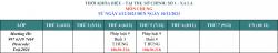 THÔNG BÁO LỊCH HỌC TỪ 4/12/2023 ĐẾN NGÀY 10/12/2023