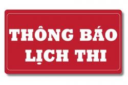 Thông Báo Lịch Thi Tốt Nghiệp Tháng 08.2018