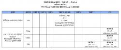 THÔNG BÁO LỊCH HỌC TỪ NGÀY 06/03/2023 ĐẾN 11/03/2023