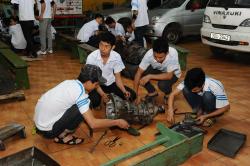 Bài học thực hành của lớp sửa chữa Gầm Máy oto ngày 23/11/2017