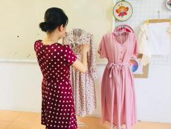 Sản phẩm của học sinh lớp may thời trang