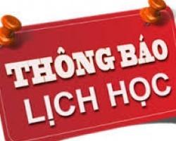 THÔNG BÁO LỊCH HỌC TUẦN MỚI TỪ NGÀY 29/03/2021-03/04/2021